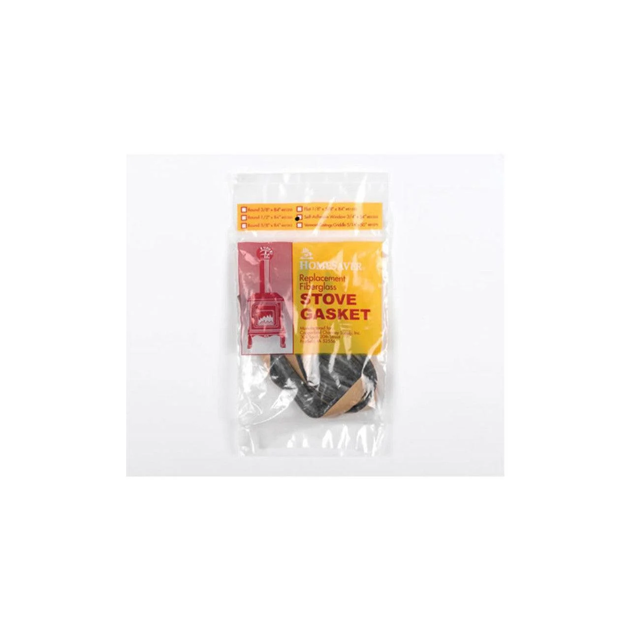 AW Perkins 3/16" X 3/4" X 54" Black Self-Adhesive Window Gasket