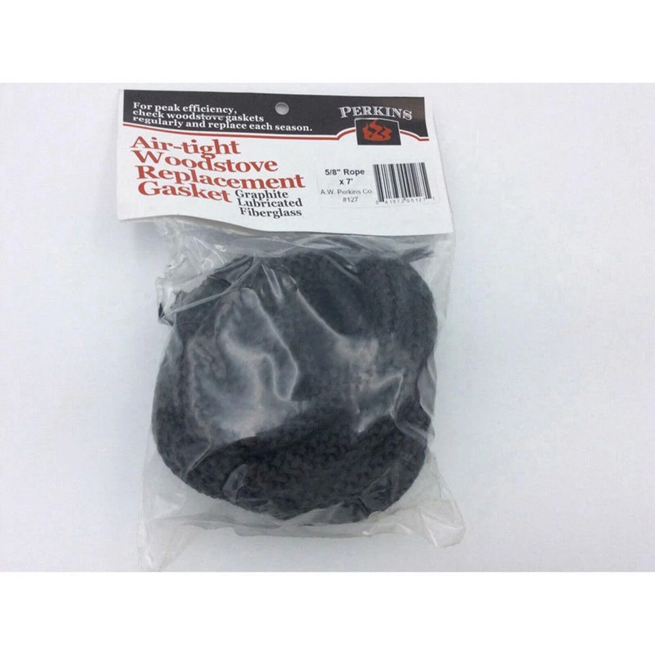 AW Perkins 5/8" X 84" Black GKBB-5884 Bagged Wood Stove Door Gasket Rope