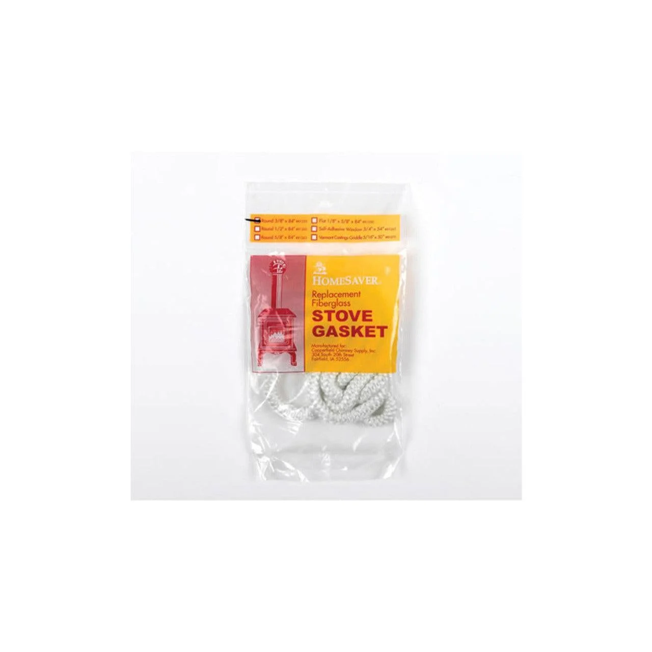 AW Perkins HomeSaver 3/8" X 84" White Rope Gasket