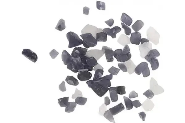 Amantii Smokey Grey & White Reflective Fireglass - 5lbs