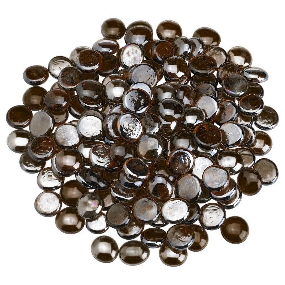 American Fireglass 1/2" Root Beer Luster Fire Beads (10 lbs in Jar)