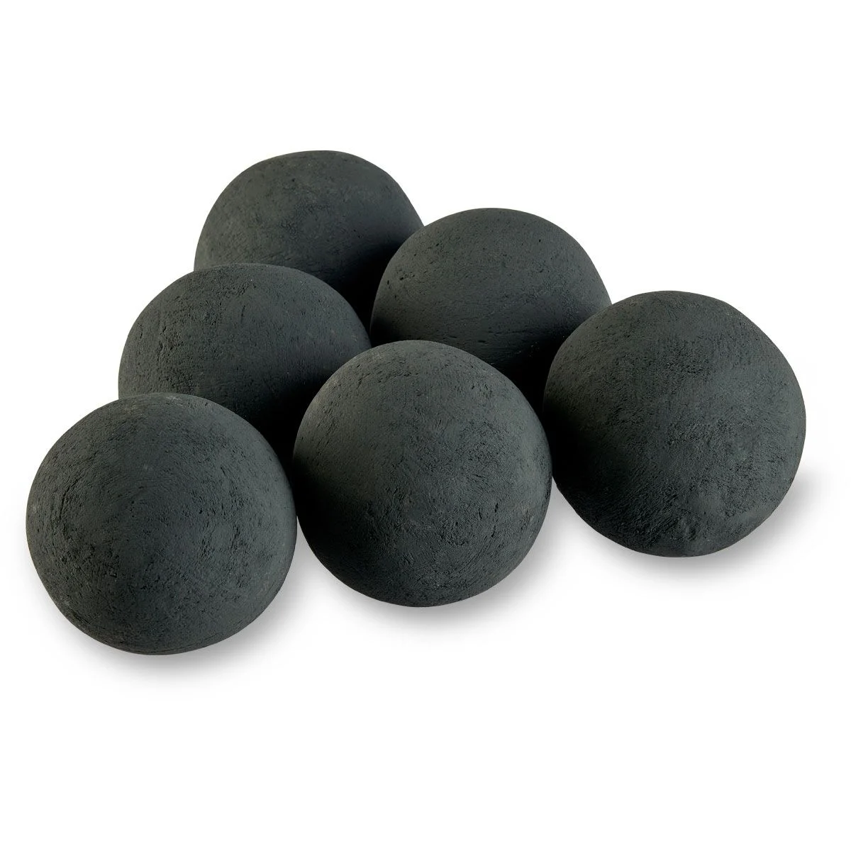 American Fireglass 4" Matte Black Lite Stone Fire Ball