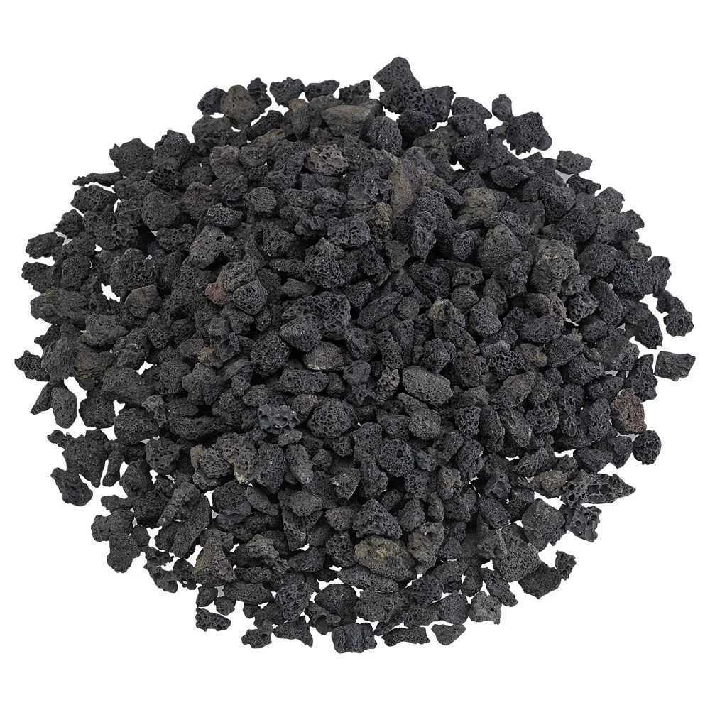 American Fireglass 40 lbs Small Black Lava Rock