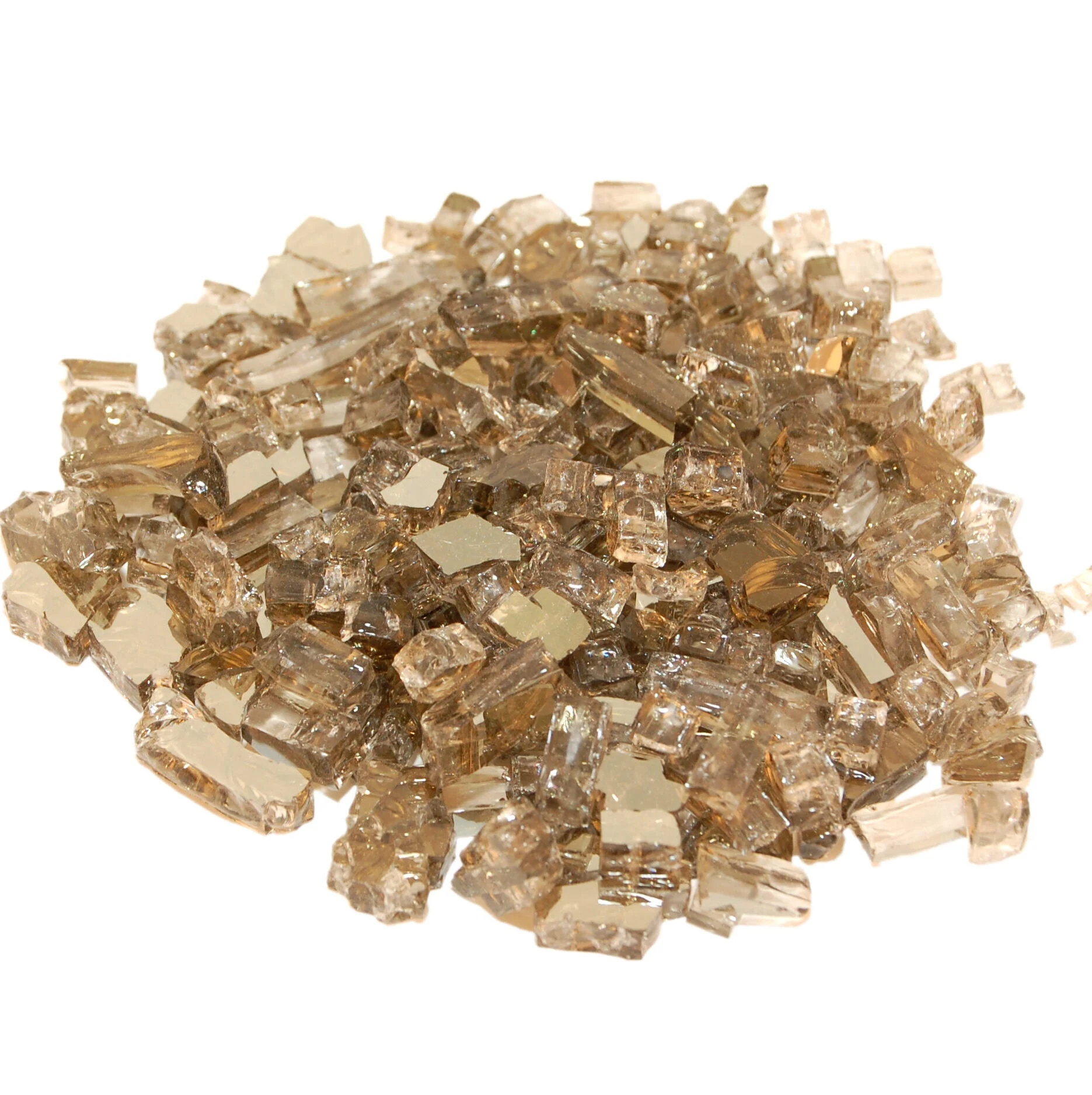 American Fyre Designs 10 Lbs. Bronze Reflective Fire Glass Media