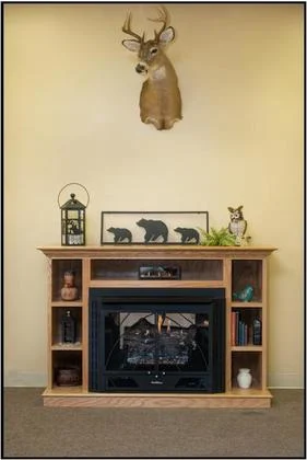 Buck Stove Classic Unfinished Mantel Accessory for Model 34 and Model 384 Gas Stove