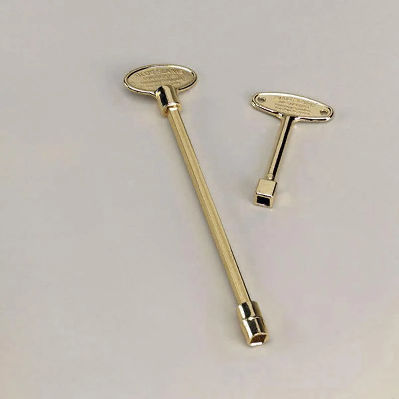 Canterbury Enterprises 12" Brass Shut-Off Key with Socket End