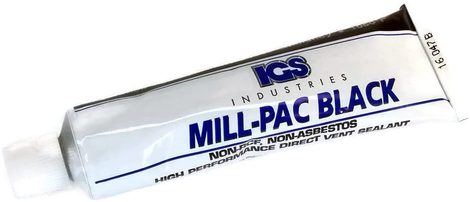 ComfortBilt Mill-Pac Black High Temp Caulk Sealant - 90ML
