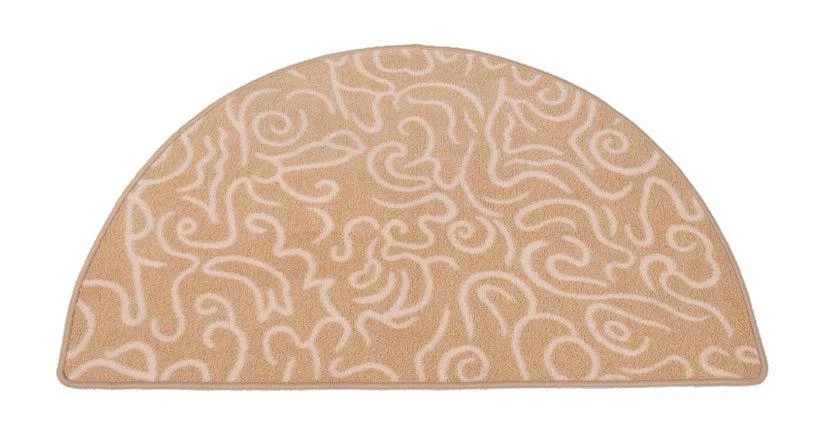 Dagan Industries 26" x 43" Beige & White Hearth Rug