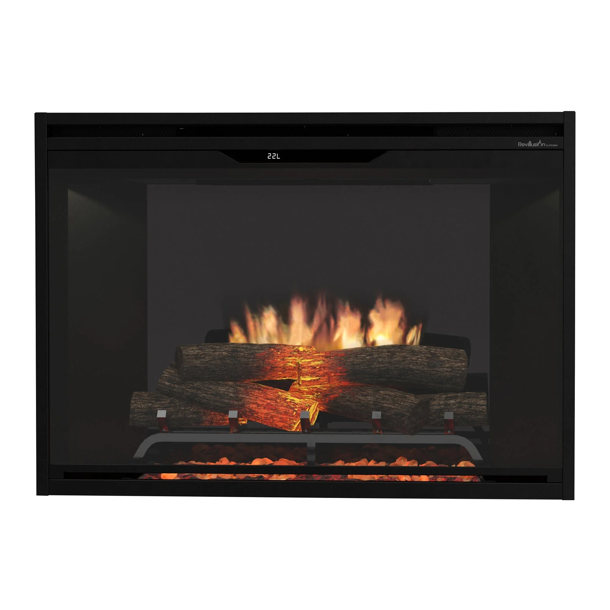 Dimplex Revillusion 36" Built-in Electric Firebox With Black Backer