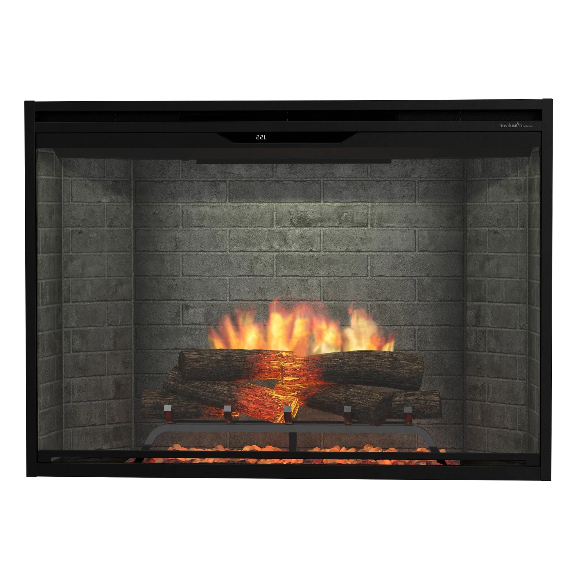 Dimplex Revillusion 42" Built-in Electric Firebox With Neutral Brick Backer
