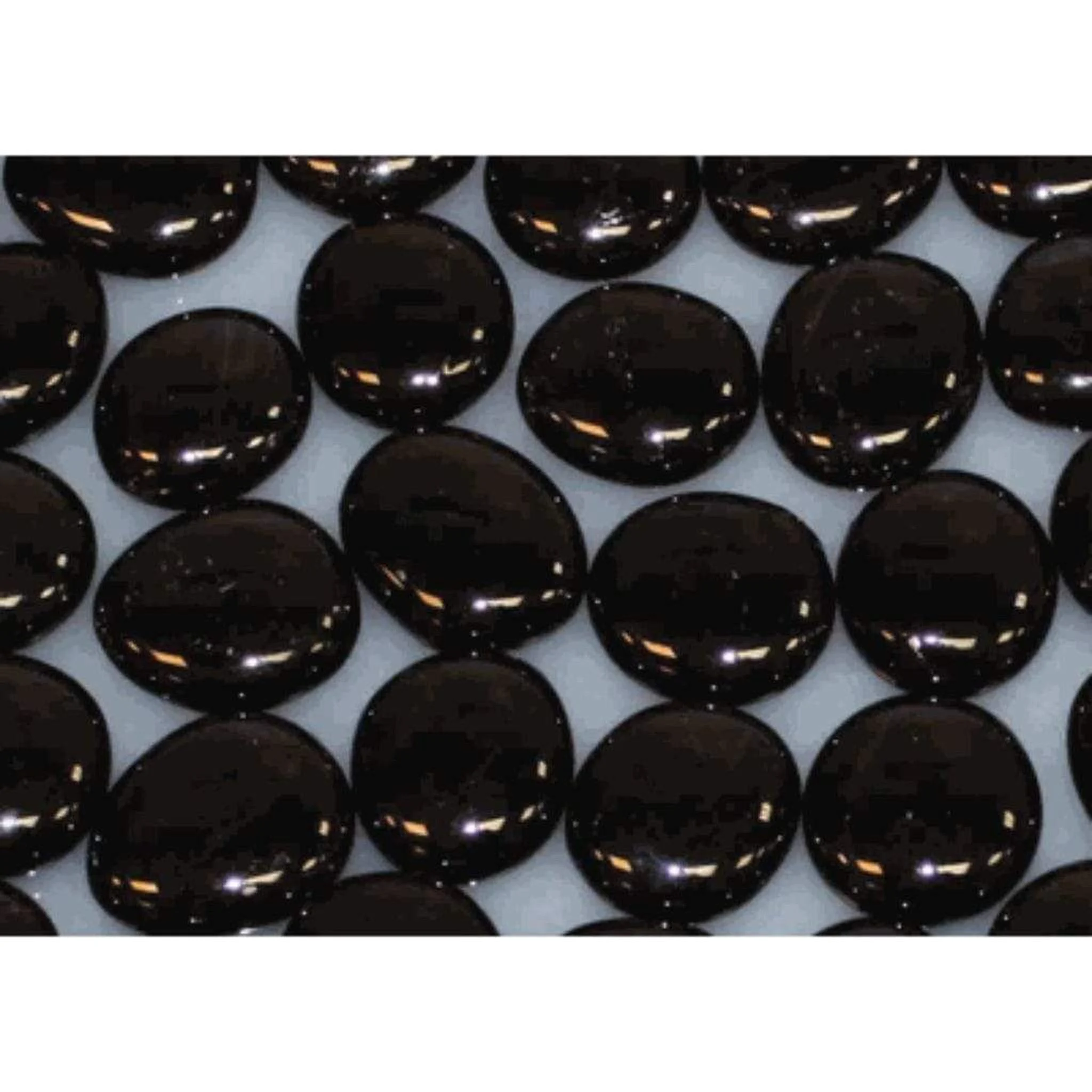 Empire 1" Onyx Solid Reflective Decorative Glass Drops (3 Sq. Ft.)