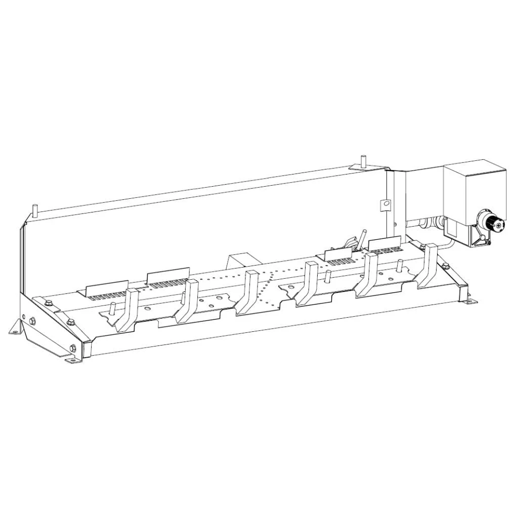 Empire 24" Millivolt Control With On/Off Switch, Propane Gas Vented Slope Glaze Burner