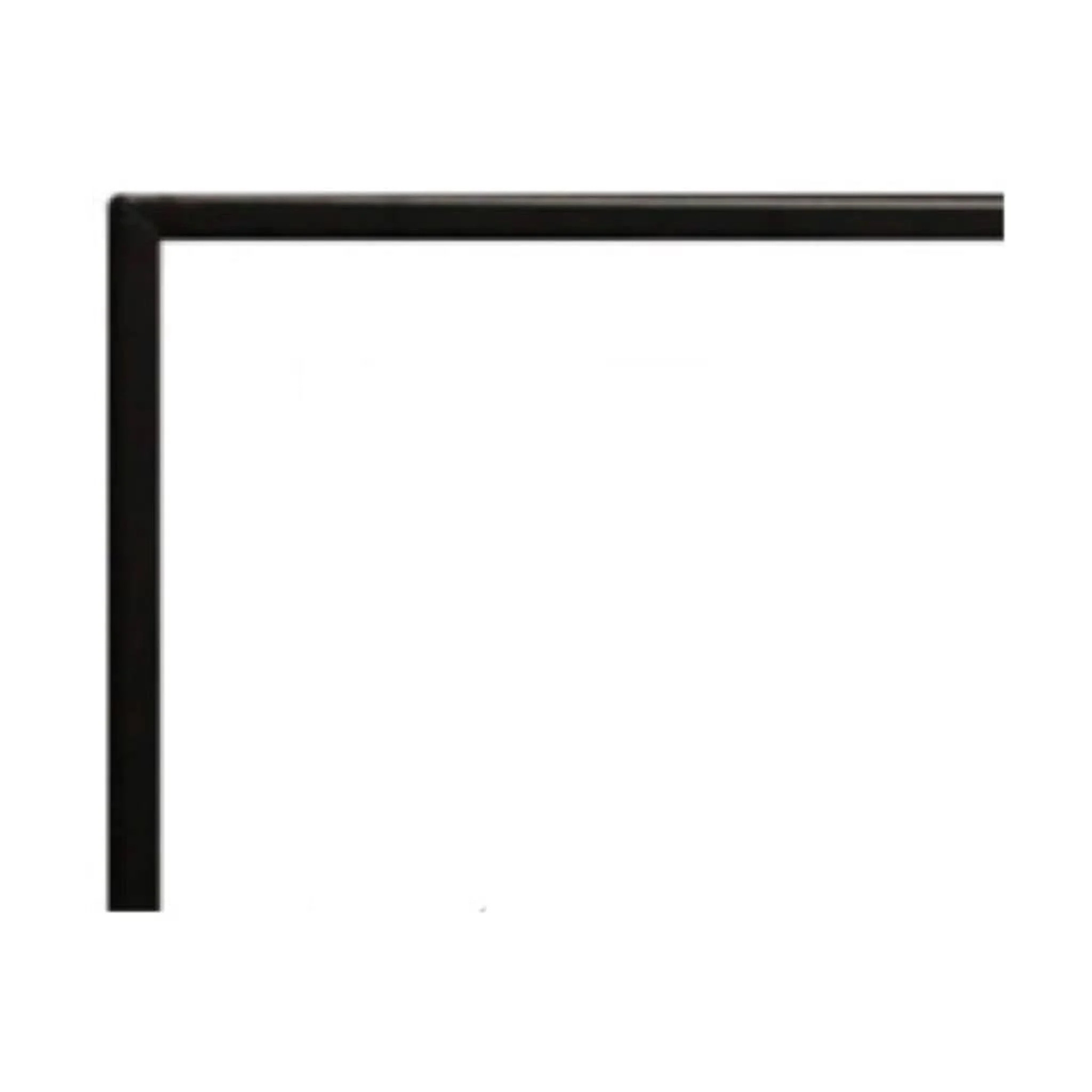 Empire 3/4" Matte Black Beveled Frame for 60" Boulevard Vent Free See Through Linear Fireplace
