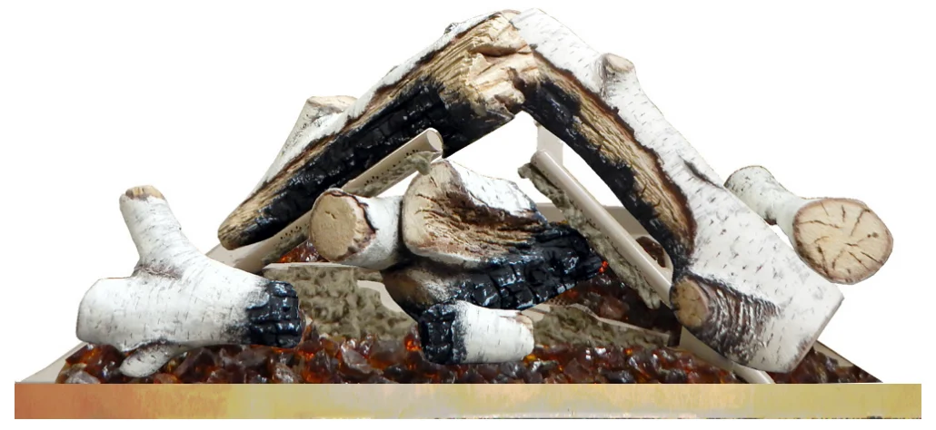 Empire 6-Piece Birch Log Set for Rainier Fireplace Insert