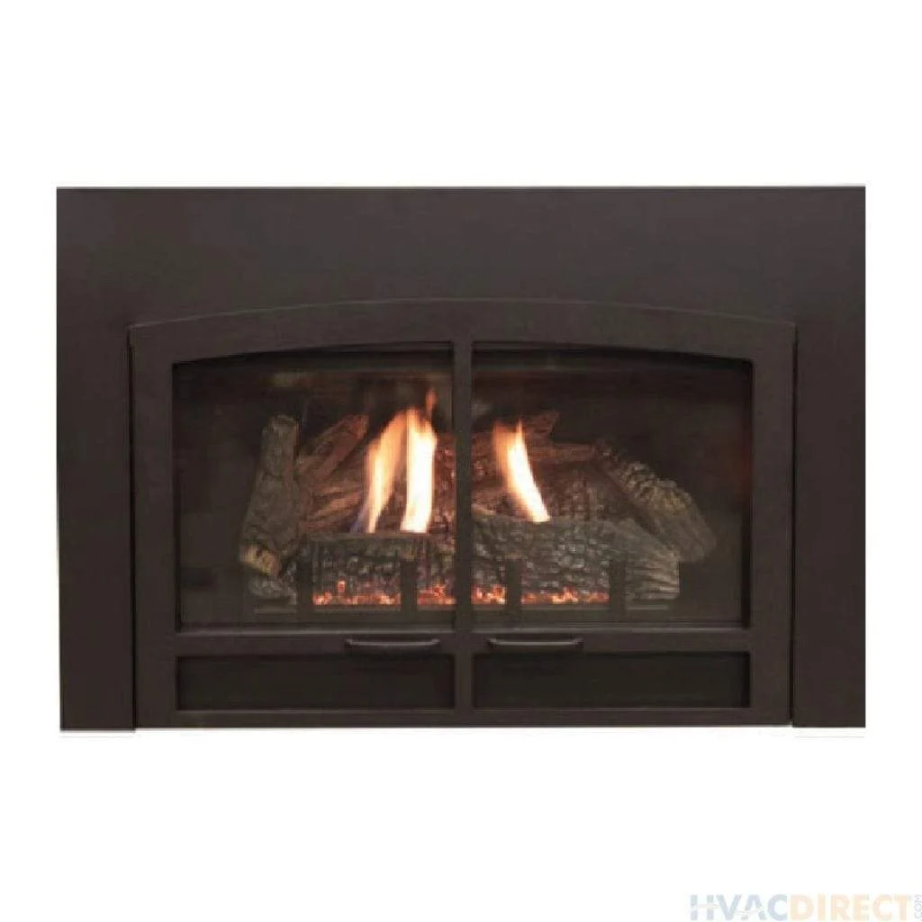 Empire Black Horizon Decorative Door Front for 34" Large Innsbrook Direct Vent Fireplace Insert