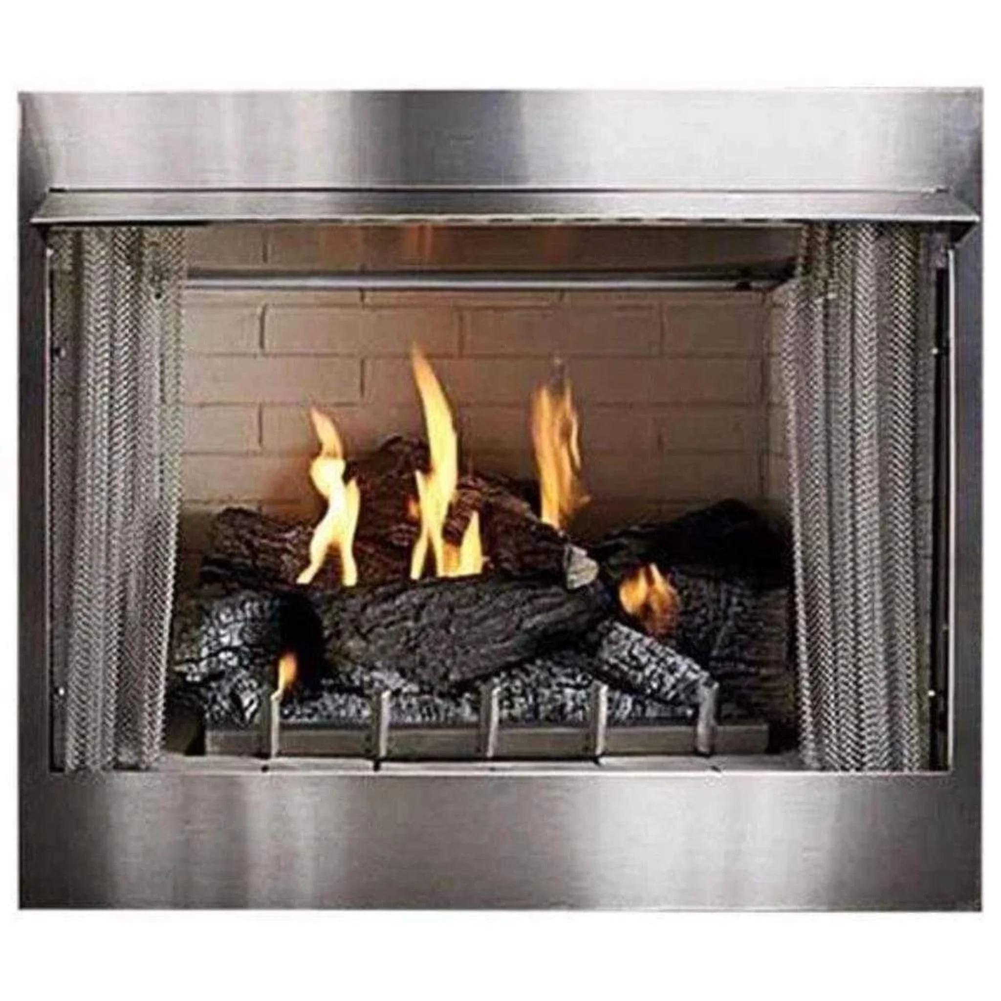 Empire Carol Rose Coastal 42" Stainless Steel Millivolt Control, Propane Gas Traditional Premium Outdoor Fireplace