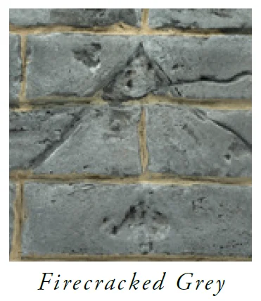 Empire Fire Cracked Gray Ceramic Fiber Liner for Rainier Fireplace Insert