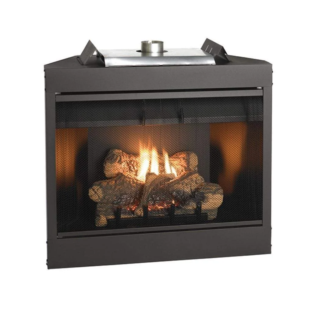 Empire Keystone 36" Intermittent Pilot With Flush Face, Natural Gas B-Vent Deluxe Fireplace