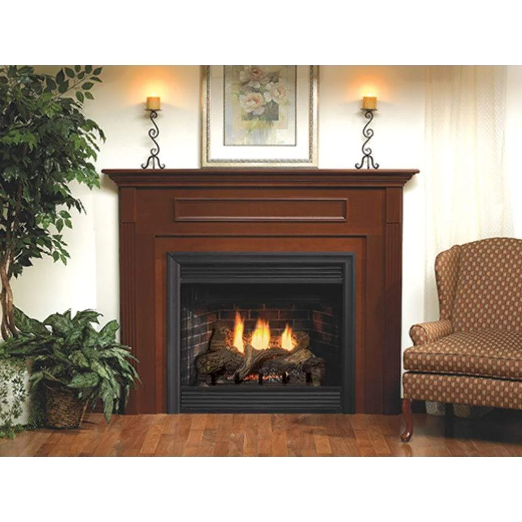 Empire Keystone 36" Intermittent Pilot With Louver, Natural Gas B-Vent Deluxe Fireplace