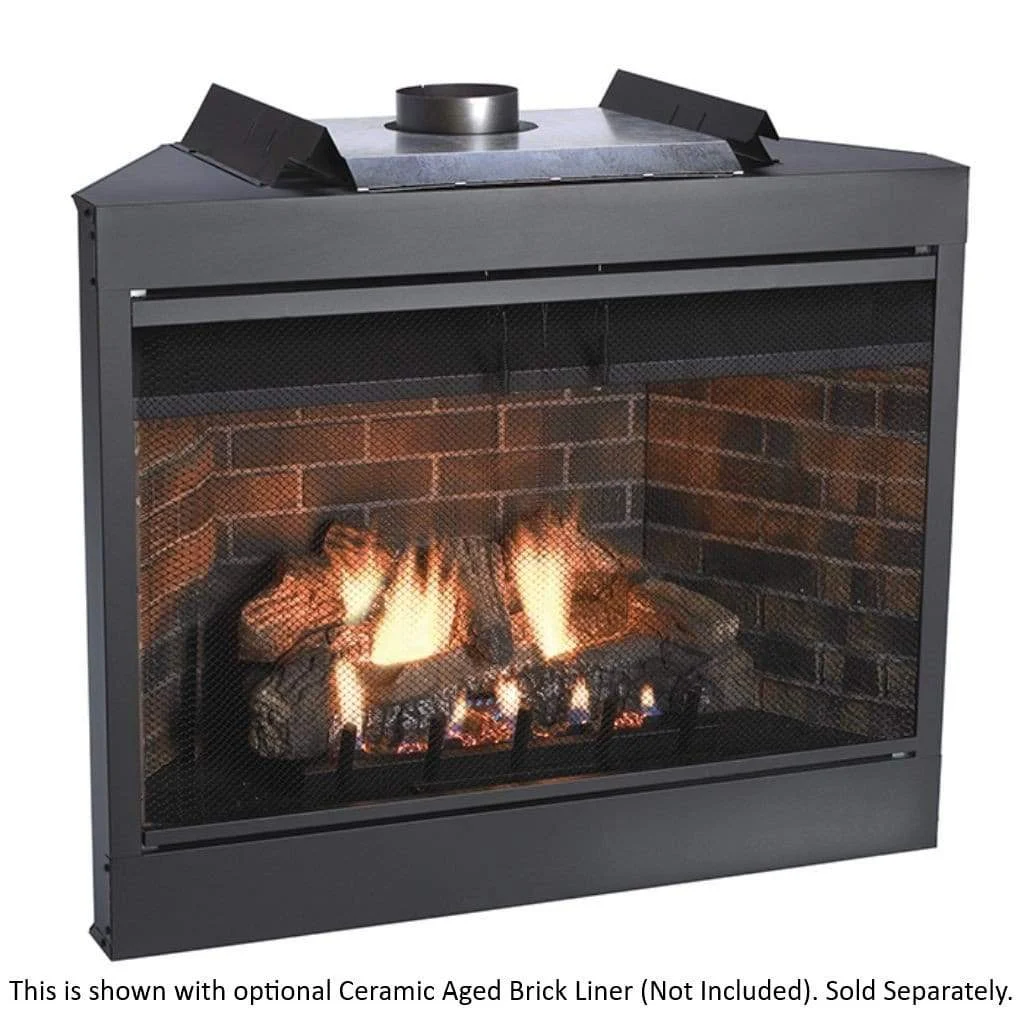 Empire Keystone 42" Intermittent Pilot With Flush Face, Natural Gas B-Vent Premium Fireplace