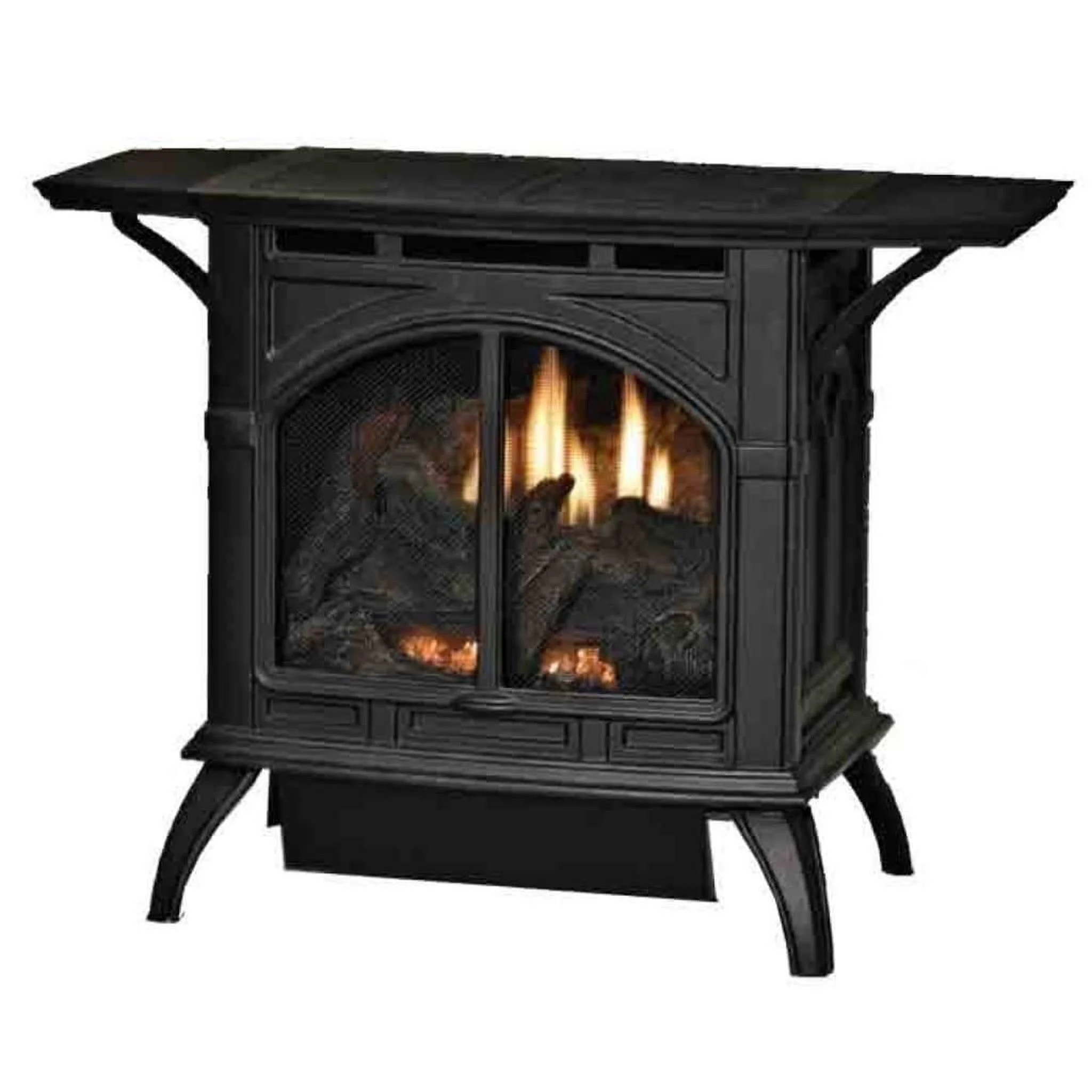 Empire Spirit 22" 20,000 BTU Matte Black Finish Intermittent Pilot Control With On/Off Switch, Natural Gas Vent Free Cast Iron Small Stove
