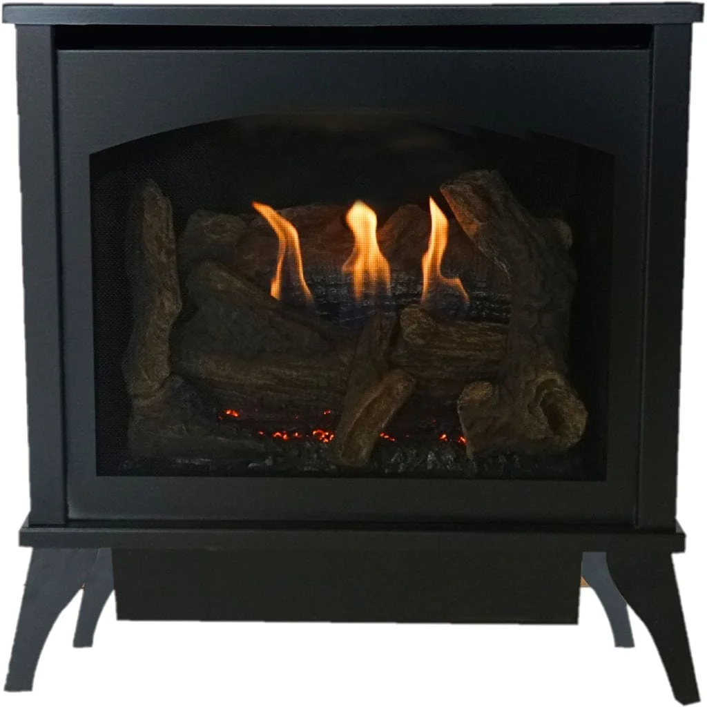 Empire Spirit 22" Intermittent Pilot Control With On/Off Switch, Propane Gas Vent Free Small Steel Stove