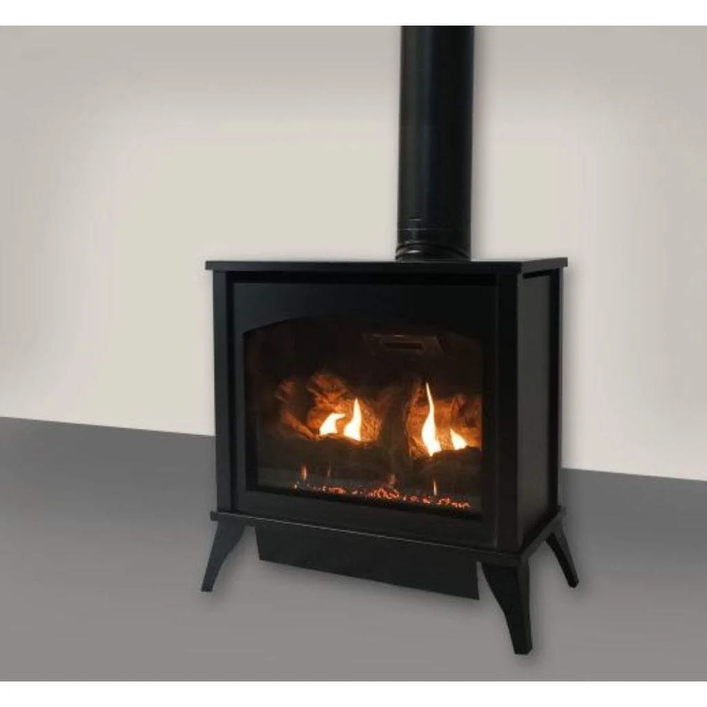 Empire Spirit 27" Millivolt Control With On/Off Switch, Propane Gas Direct Vent Medium Steel Stove