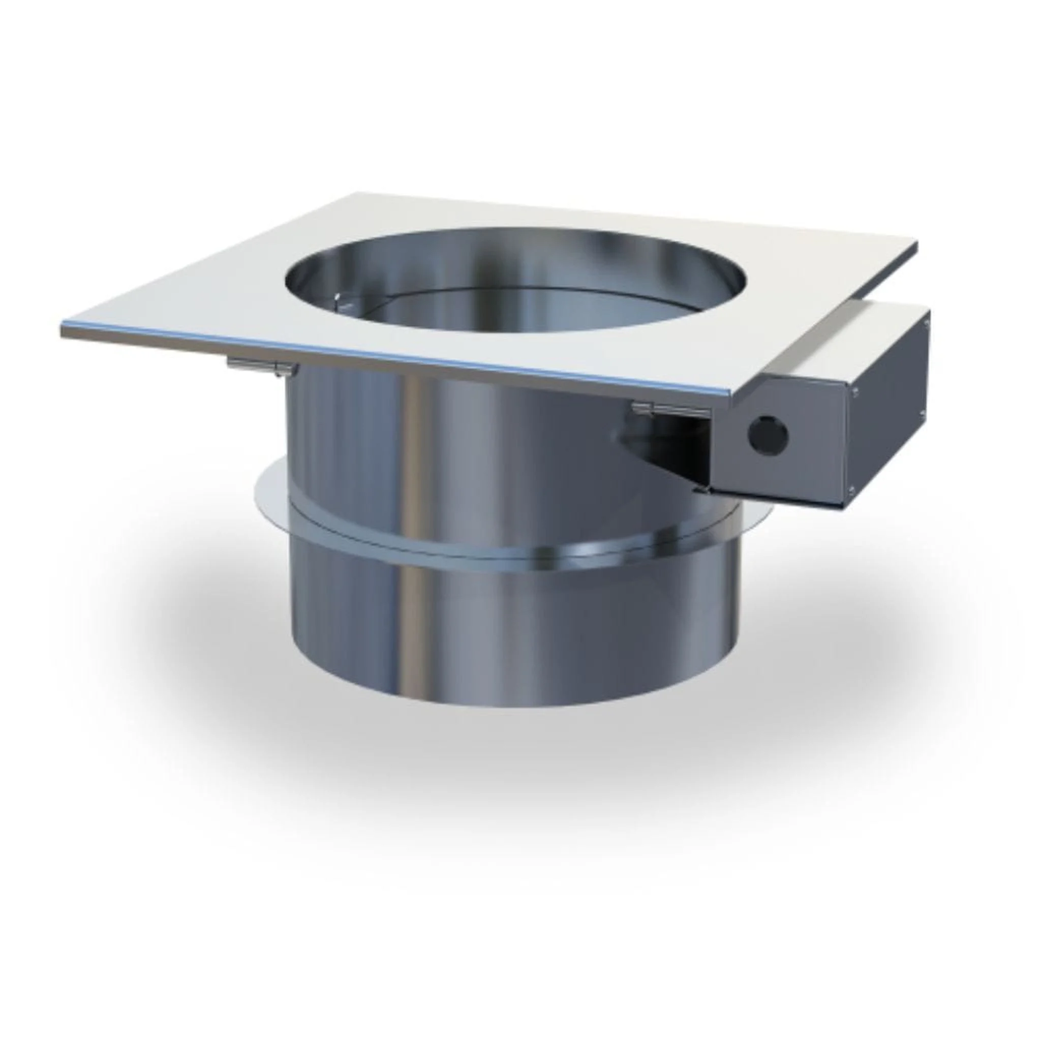 Enervex 10" 24VAC Stainless Steel Mechanical Fireplace Damper for RS 14" & 16" Chimney Fan