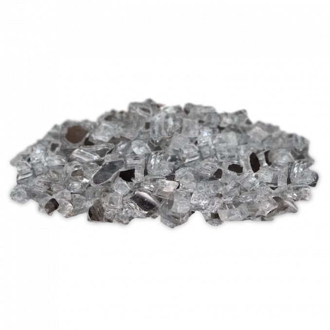 Firegear 130 Lbs. Silver Large Reflective Fire Glass