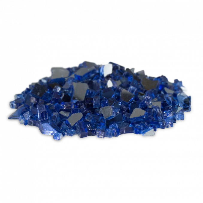 Firegear 50 Lbs. Cobalt Blue Large Reflective Fire Glass