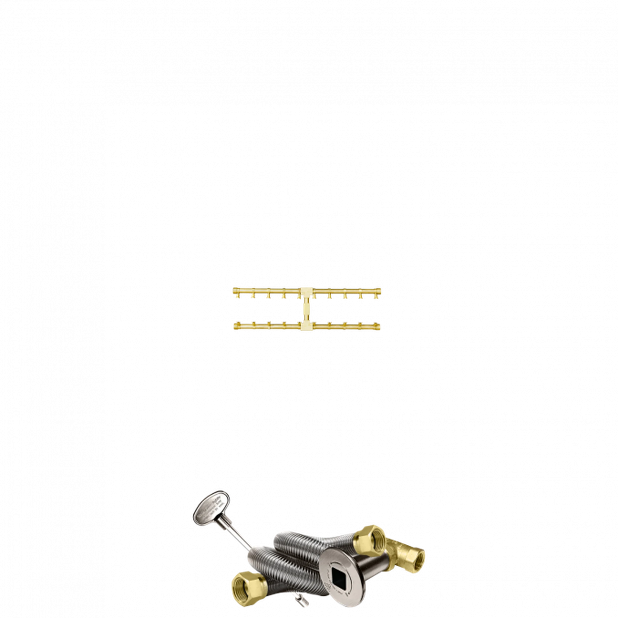 Firegear Pro Series 24" Brass Propane Gas Fire Pit H-Burner Kit