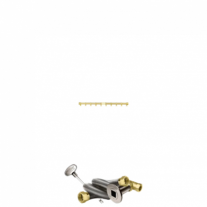Firegear Pro Series 24" Brass Propane Gas Fire Pit T-Burner Kit