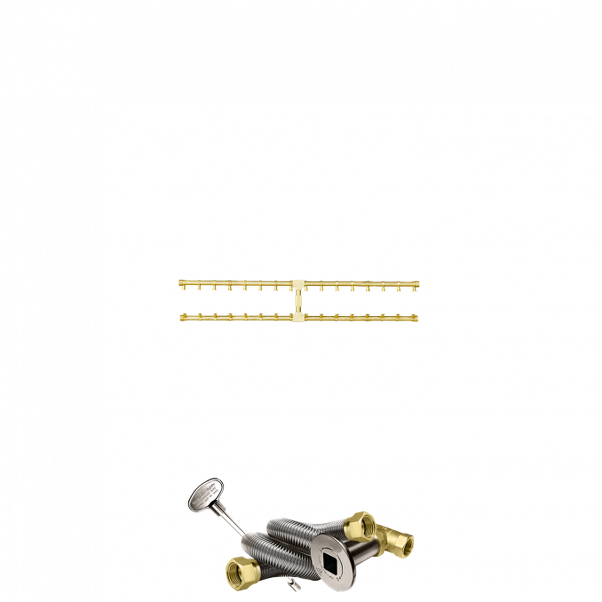 Firegear Pro Series 40" Brass Propane Gas Fire Pit H-Burner Kit