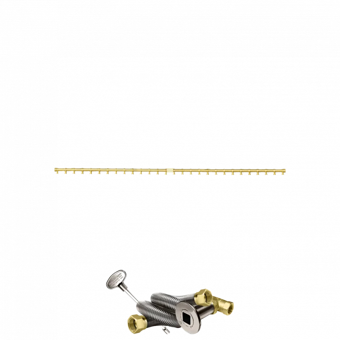 Firegear Pro Series 68" Brass Natural Gas Fire Pit T-Burner Kit
