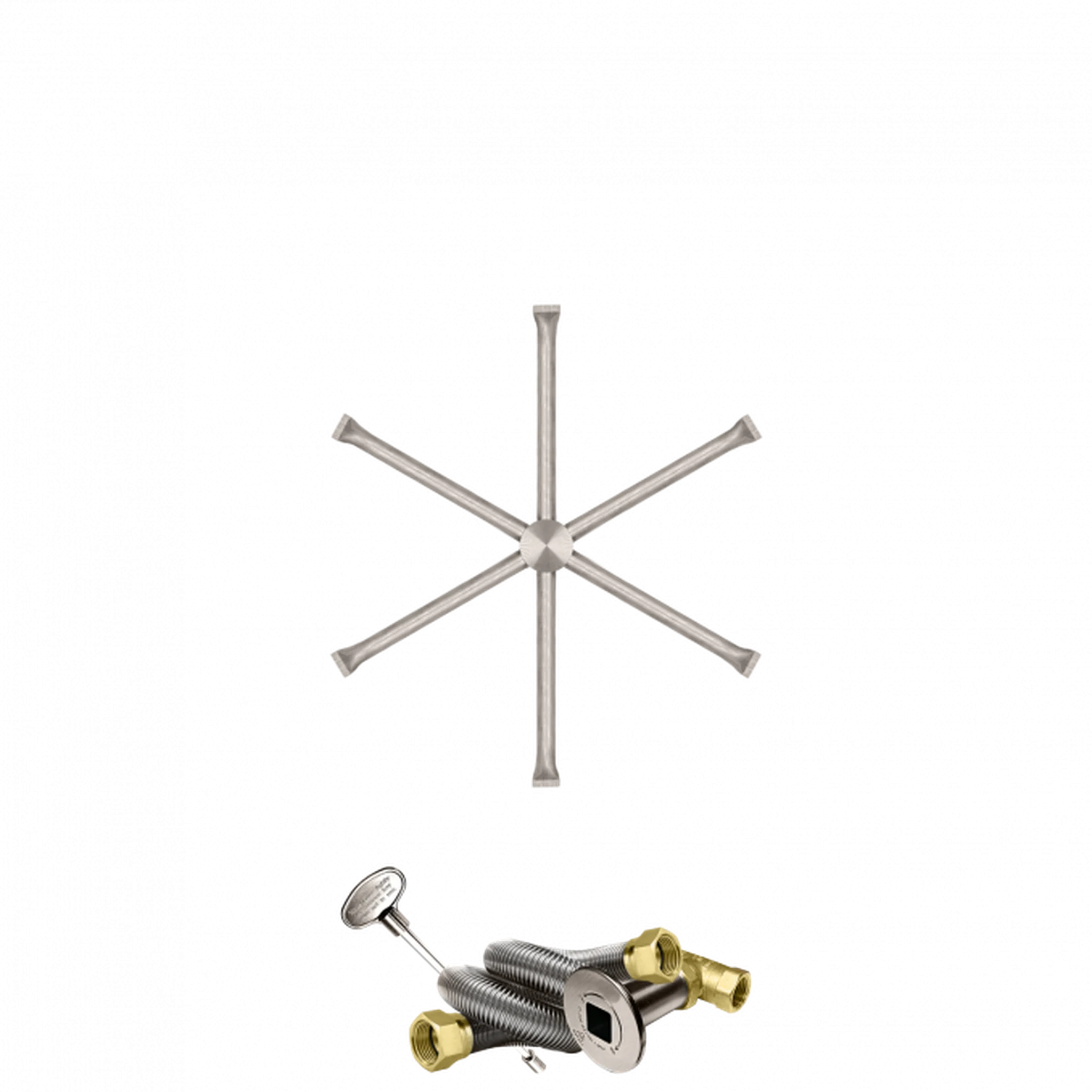 Firegear Stainless Steel Series 22" Natural Gas Fire Pit Burning Spur Kit