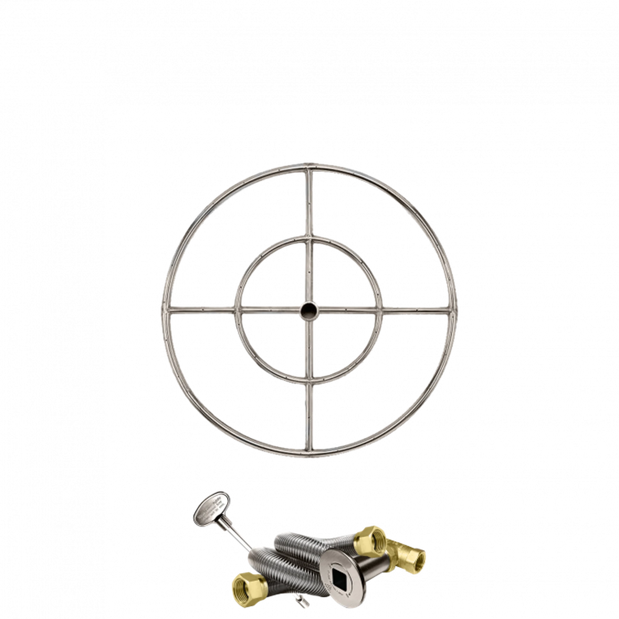 Firegear Stainless Steel Series 24" Natural Gas Fire Pit Burning Ring Kit