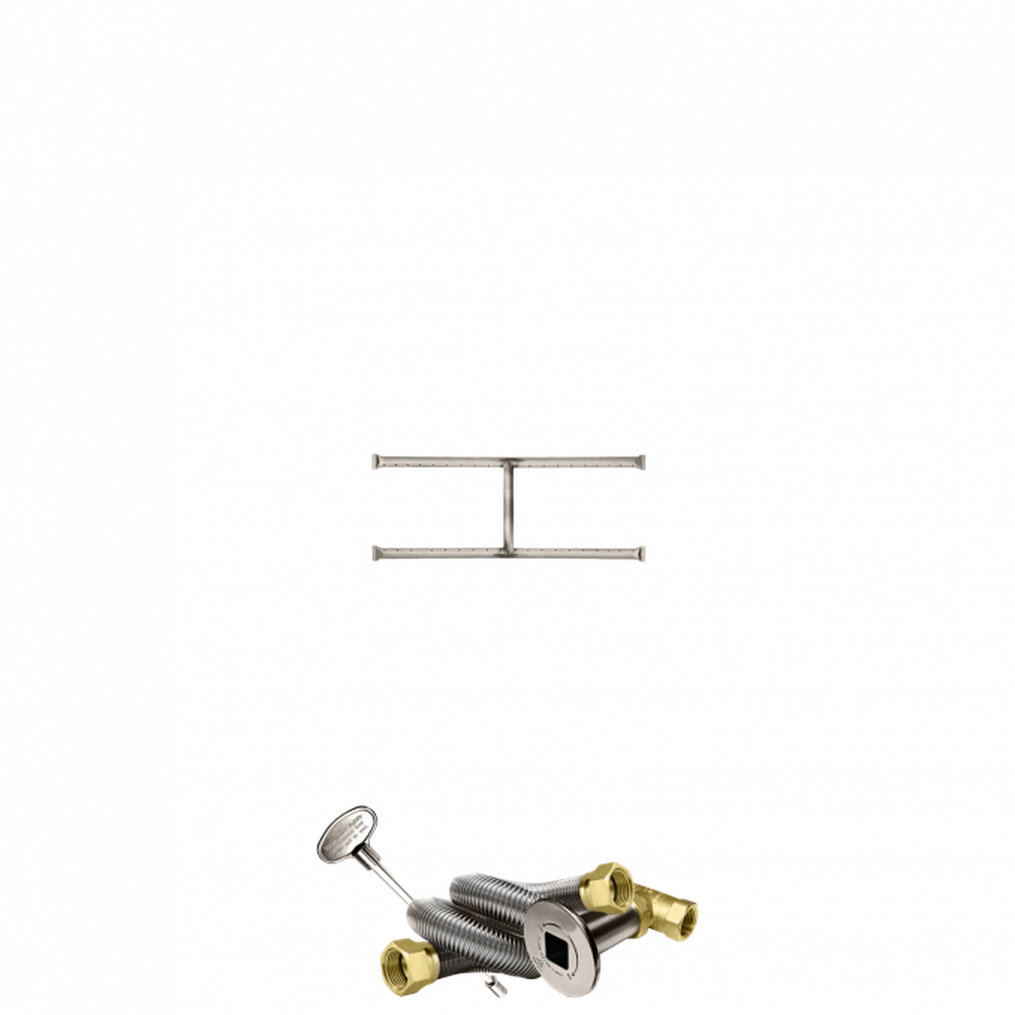 Firegear Stainless Steel Series 27" x 10" Natural Gas Fire Pit H-Burner Kit