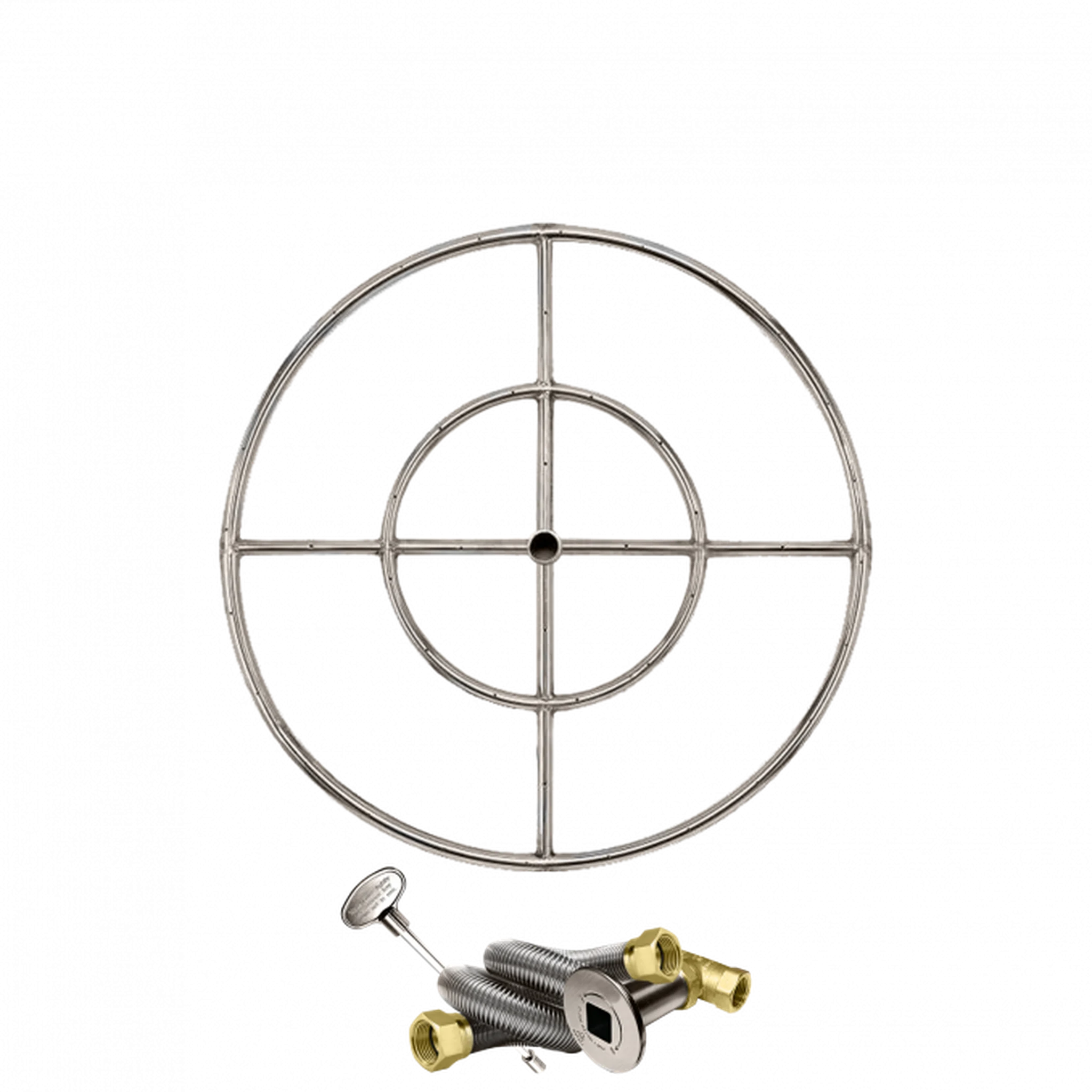 Firegear Stainless Steel Series 30" Natural Gas Fire Pit Burning Ring Kit
