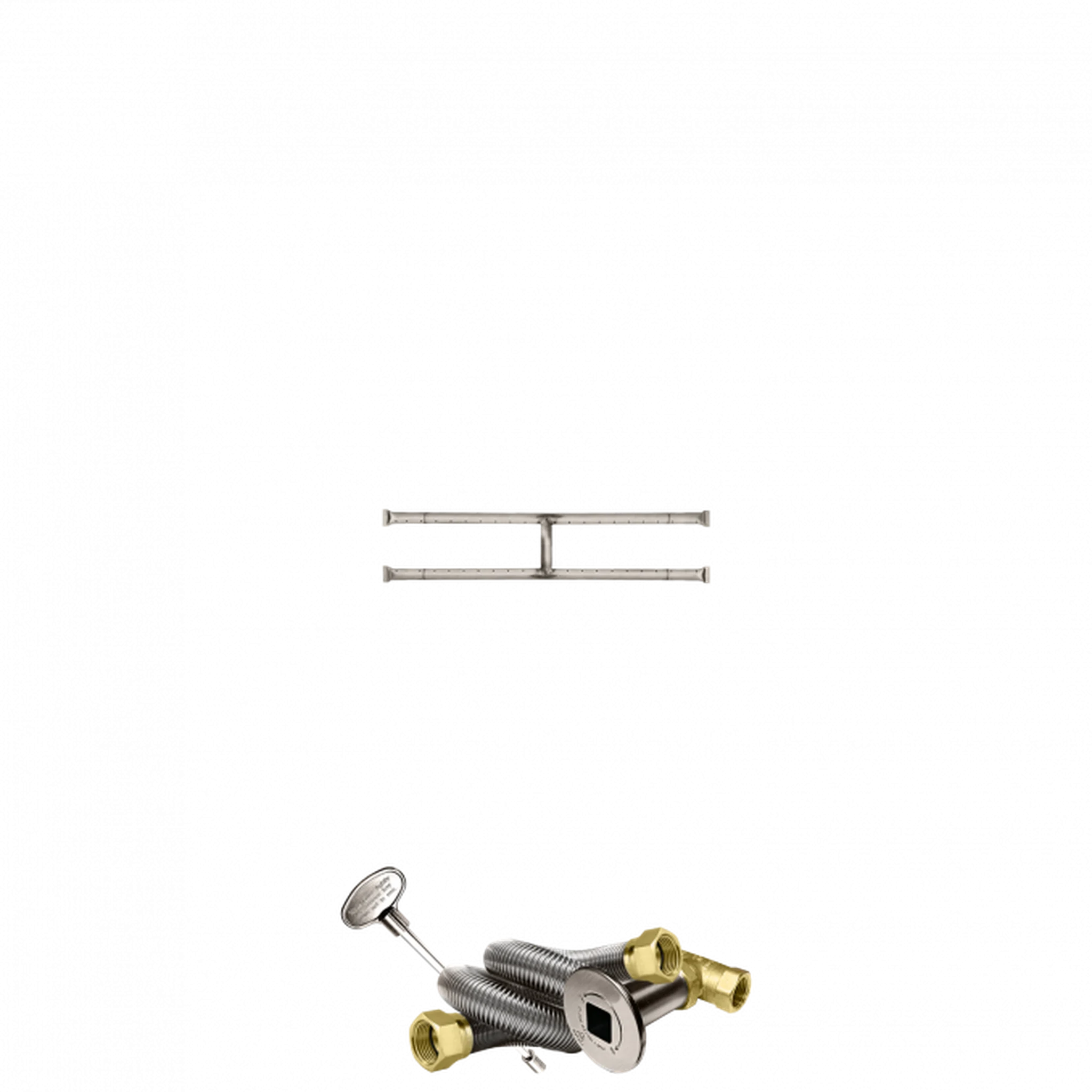 Firegear Stainless Steel Series 30" x 6" Natural Gas Fire Pit H-Burner Kit
