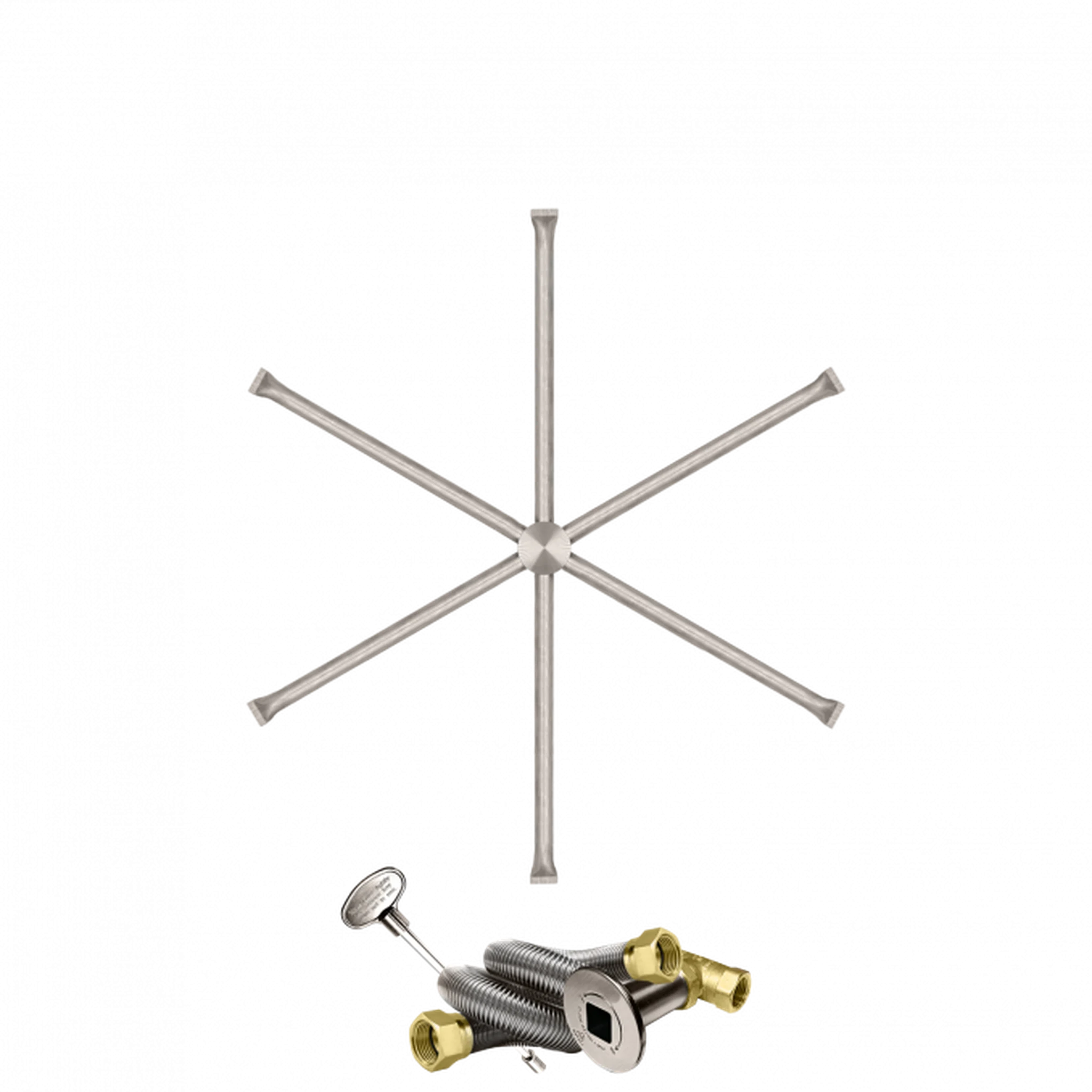 Firegear Stainless Steel Series 31" Natural Gas Fire Pit Burning Spur Kit