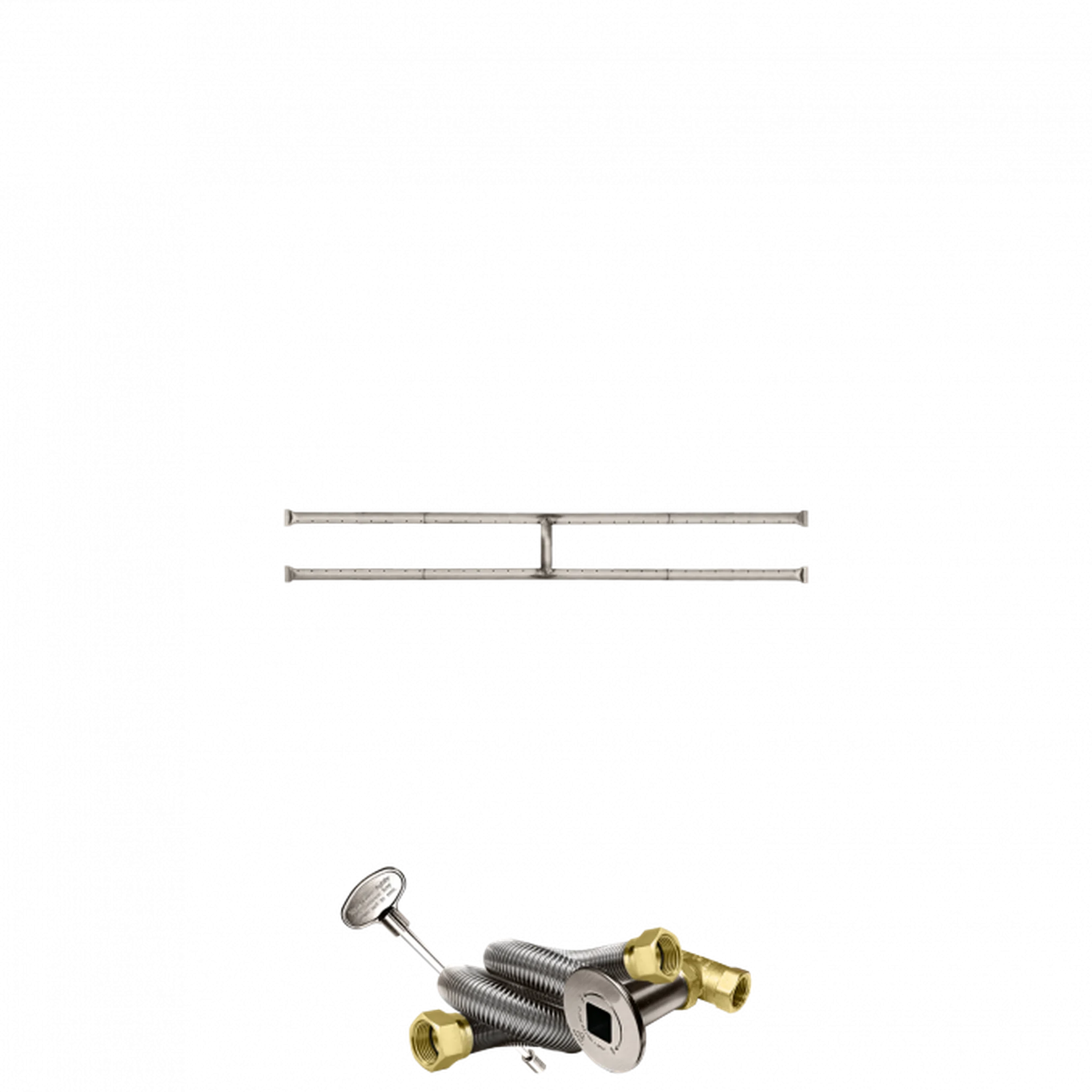 Firegear Stainless Steel Series 48" x 6" Natural Gas Fire Pit H-Burner Kit