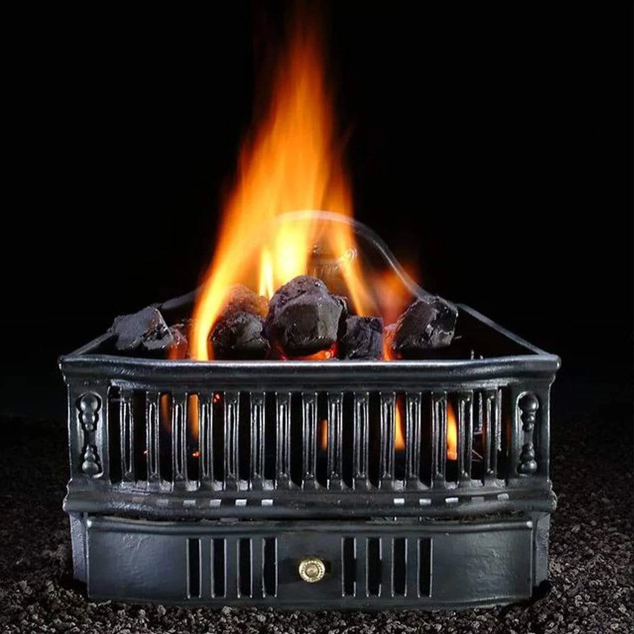 Hargrove 19" Olde World Basket Vented Propane Coal Set With Safety Pilot