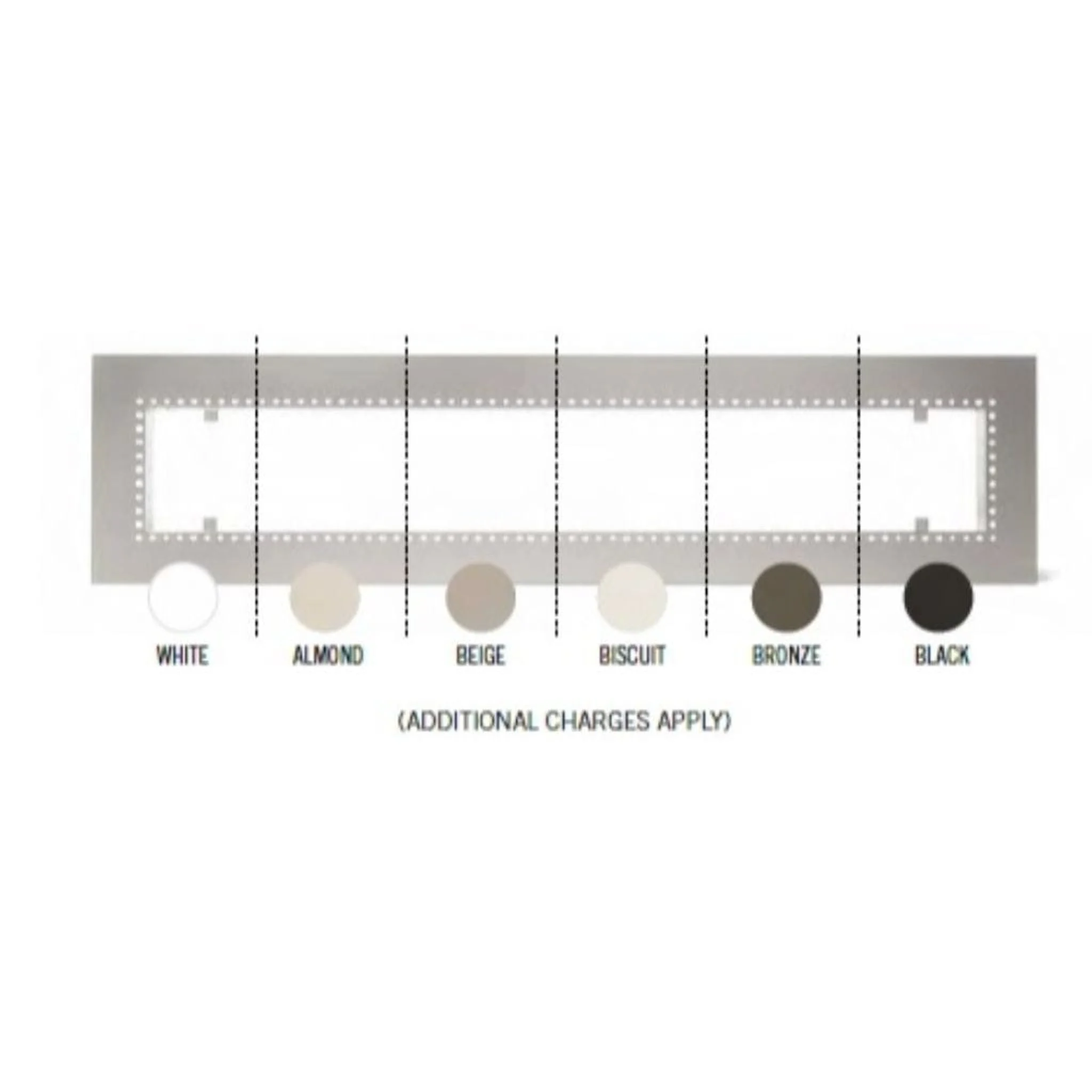 Infratech Comfort 48" Beige Flush Mount Frame