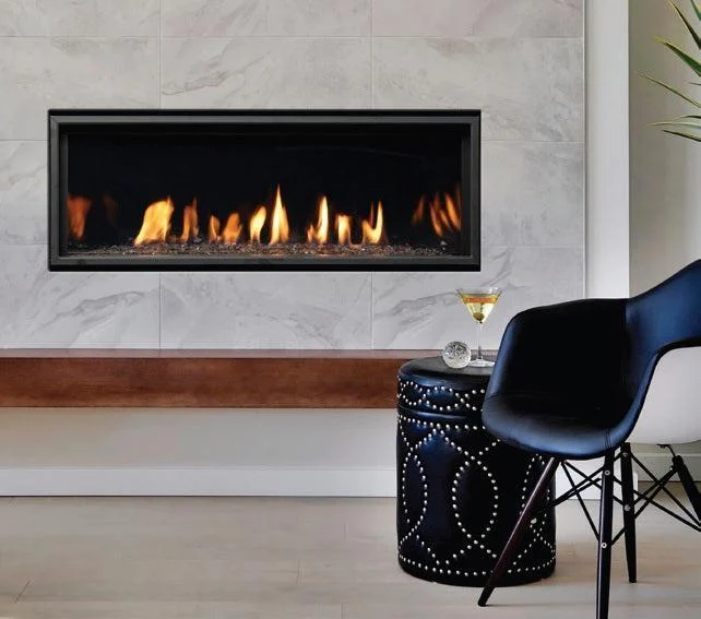 Kingsman ZCVRB47 47" Zero Clearance Millivolt Control, Propane Gas Direct Vent Linear Fireplace
