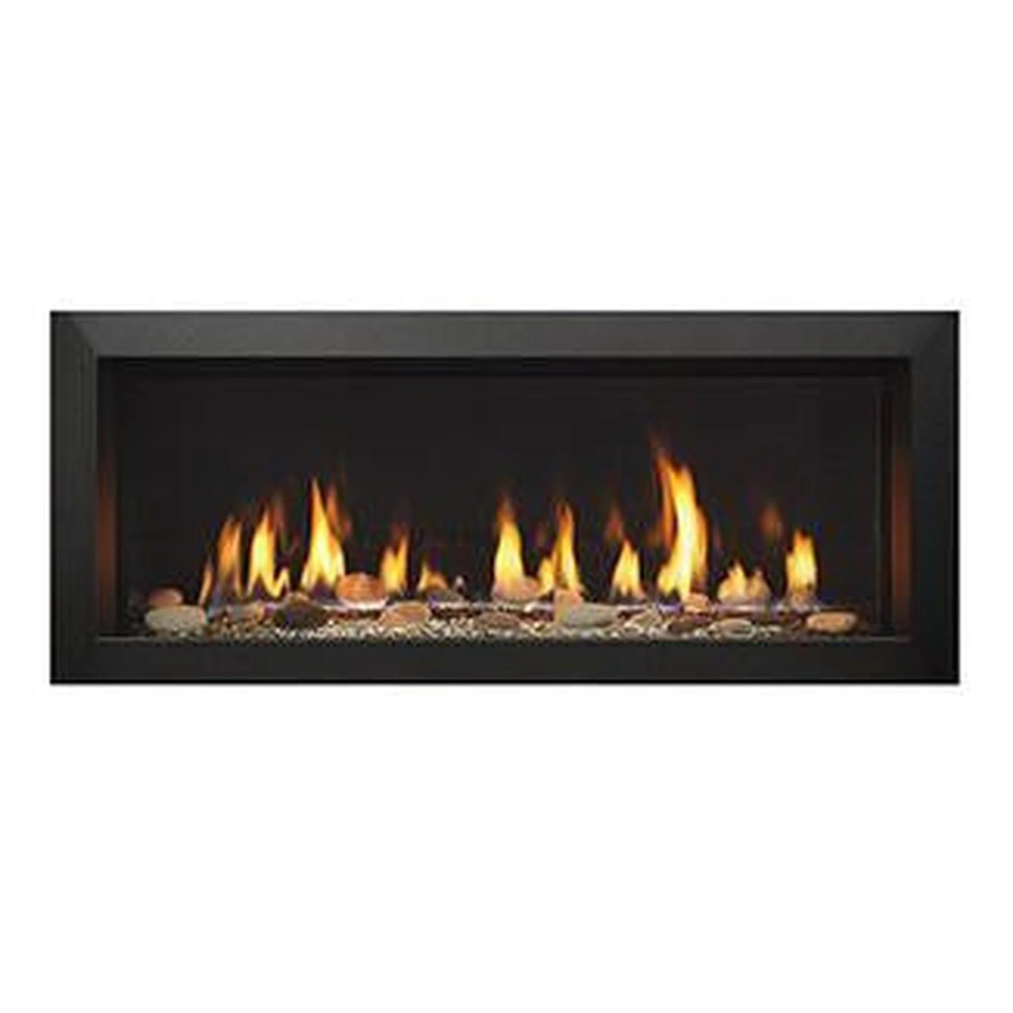 Majestic 2-Piece Black Picture Frame Front for Echelon II See-Through 36" Gas Fireplace