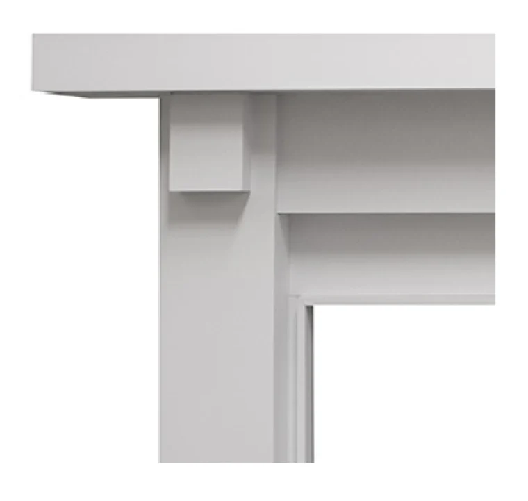 Majestic Design Series Battlefield Rustic Style Flush Wood Fireplace Mantel