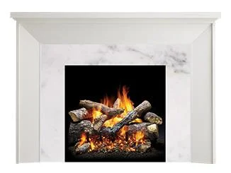 Majestic Design Series Walker C 53" Primed MDF Modern Style Flush Wood Fireplace Mantel