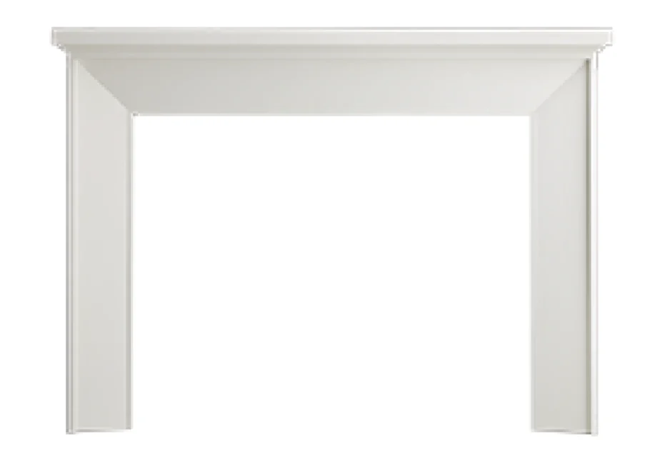 Majestic Design Series Walker Primed MDF Modern Style Flush Wood Fireplace Mantel Sample