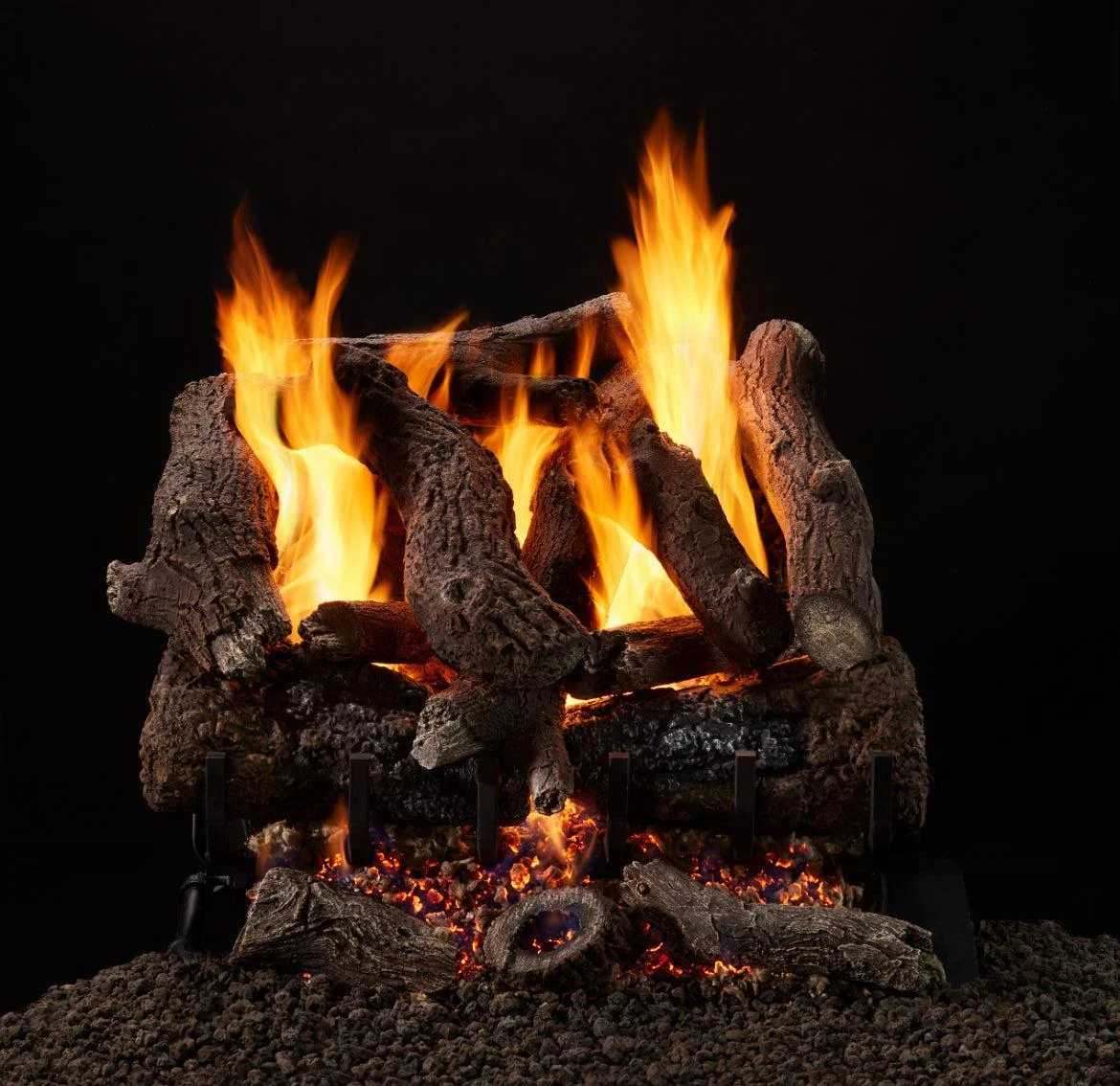 Majestic Heritage Oak 24" 14-Piece 3-Tier Vented Gas Log Set