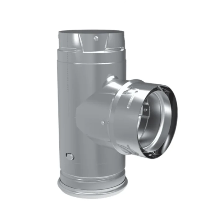 Majestic PelletVent Pro 4" Galvalume Single Tee With Clean-Out Tee Cap